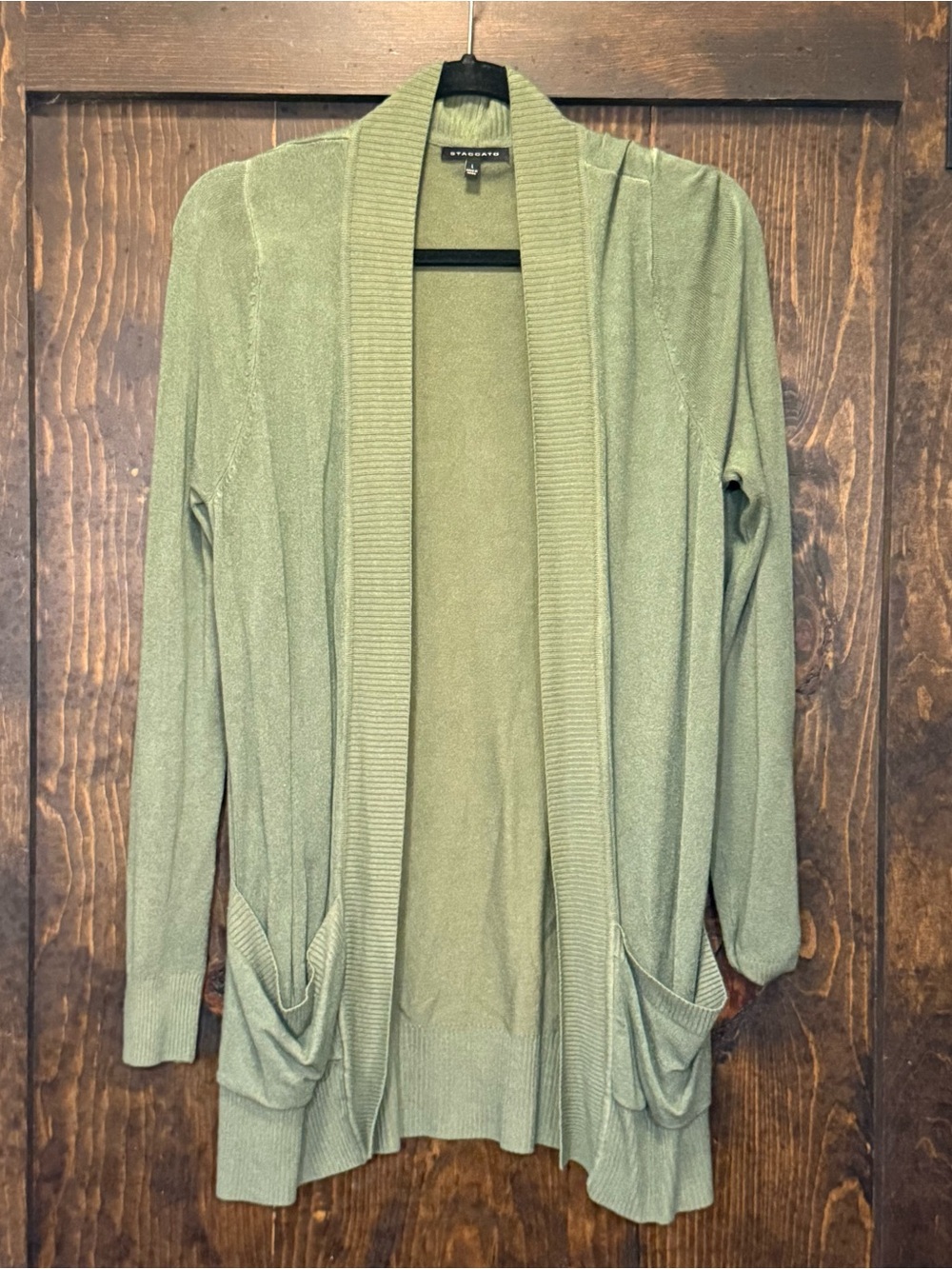 Staccato Olive Green Open-Front Cardigan